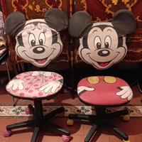 2 SEDIE SCRIVANIA BAMBINI TOPOLINO E MINNI