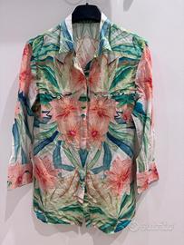 Camicia estiva a fiori unisex