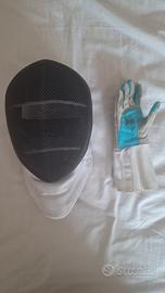 Maschera guanto spade scherma