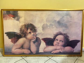 Quadro Madonna sistina Raffaello (angeli)