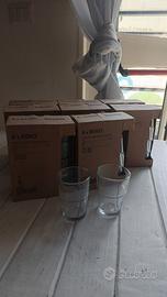Set di bicchieri in vetro IKEA – MAI UTILIZZATI