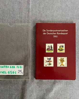 Libretto francobolli Germania+Berlino 1981