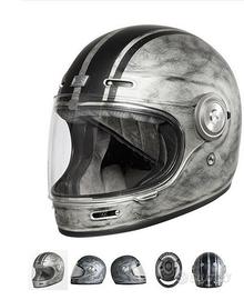 Casco Moto Integrale Vintage