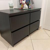 2 comodini malm IKeA
