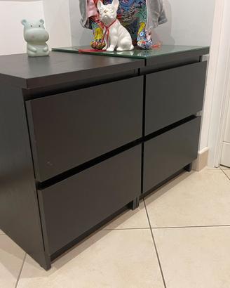 2 comodini malm IKeA