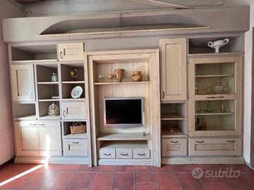 Mobile soggiorno in legno massello - rustico