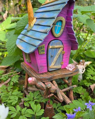 Casetta delle Fate in Legno Artigianale 