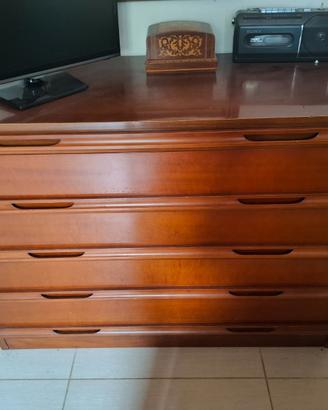 Cassettiera in legno - 4 cassetti - 110x50x80