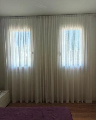Tenda bianca misto lino. 
