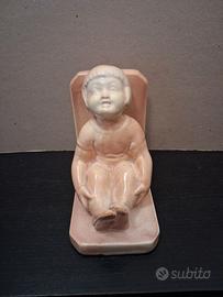 Reggilibri in ceramica vintage