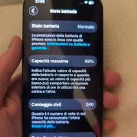 iPhone 15 128 gb  – 99% batteria – Scontrino