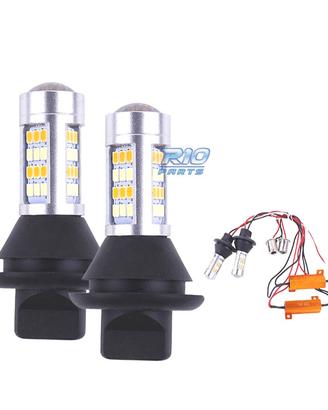 2 LAMPADE DRL BIANCHE FRECCIA A LED BAU15S