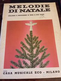 Melodie di Natale , spartito canto pianoforte
