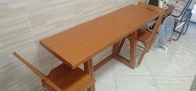 tavolo fratino apribile + 3 sedie pieghevoli