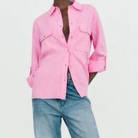 Camicia ZARA lino max tg S nuova