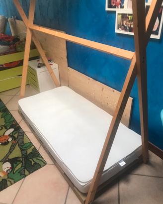 Lettino montessoriano capanna