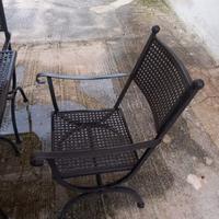 solide sedie per Esterno in ferro battuto 