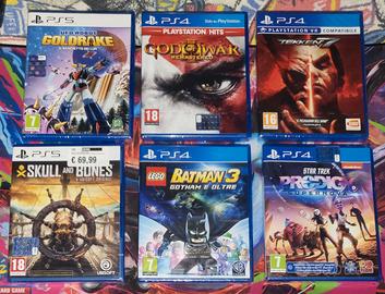 Lotto Giochi PS5 Nuovi God of War Goldrake Tekken