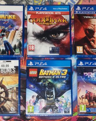 Lotto Giochi PS5 Nuovi God of War Goldrake Tekken