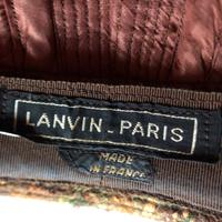 Cappello vintag Lanvin Paris in tweed lana bouclé