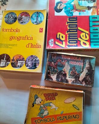 gioco società lotto n. 4 vecchie Tombole '60 Nata