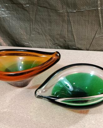 Coppia Svuotatasche Murano anni 70'