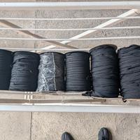 Elastico nero lavorato per cucito,1200 metri.