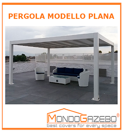 Pergola PLANA telo PVC gazebo tettoia pergotenda