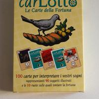 CARTE DA GIOCO DELLA FORTUNA CARLOTTO LOTTO VINTAG