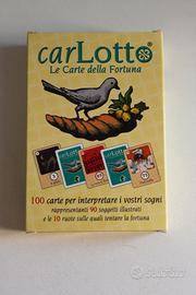 CARTE DA GIOCO DELLA FORTUNA CARLOTTO LOTTO VINTAG