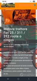 Motore usato sano garanzia fiat 25 R 311 312