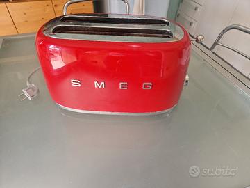 tostapane smeg doppia fetta in design rosso
