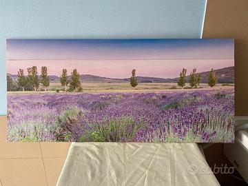 Quadro paesaggio campi di lavanda, Provenza