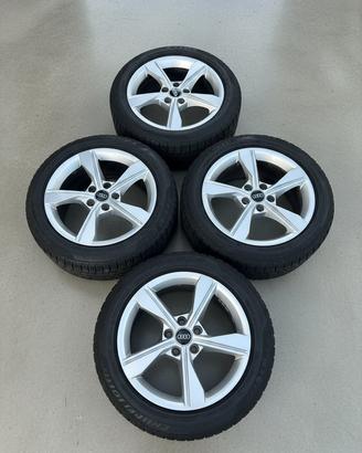 Cerchi in lega originali Audi 17" + Gomme Inverno