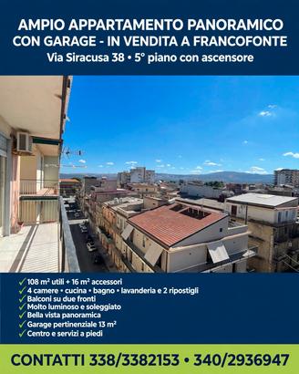 ppartamento panoramio con garage 