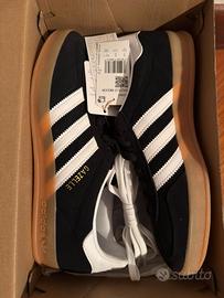 Adidas Gazelle Indoor nere/bianche - Suola Gum