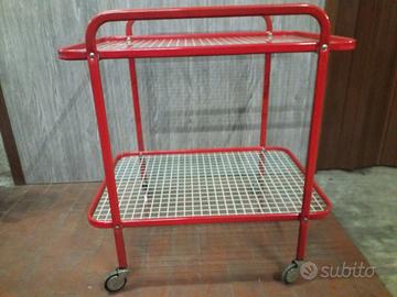 CARRELLINO in METALLO e VETRO