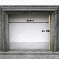 Cornice camino in pietra serena – 90 × 80 cm