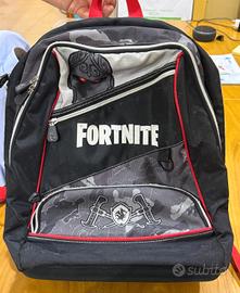 zaino scuola Fortnite  con borsello colori 