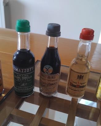 Bottiglie mignon liquori vari