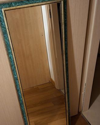 Specchio cornice verde