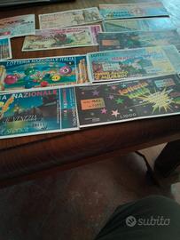 biglietti lotteria italia anni 1952 1990