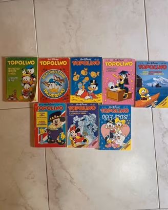 Disney Lotto 7 Fumetti Topolino misti anni 80/90