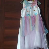 Vestito unicorno bambina e cerchietto