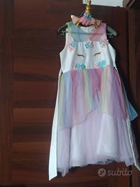 Vestito unicorno bambina e cerchietto