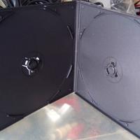 200 Custodie per CD / DVD slim doppia NERA
