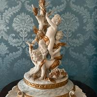 Statua Capodimonte “Cortese” 145/8, Putti con uva.