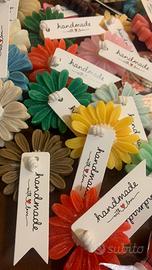 Margherite in cera di soia artigianali