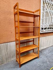 Libreria a vista in legno massello