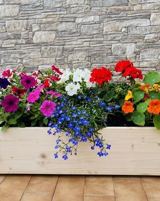 Fioriera BLOOM in legno massello Artigianale